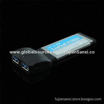 USB3.0 Express/PCI-E Card, Supports Microsoft's Windows XP/Vista/7 (32/64-bit)